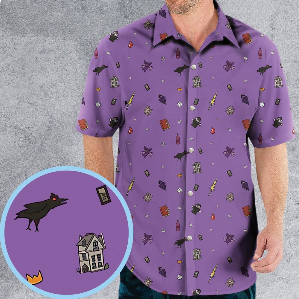 barovia dungeons and dragons pattern hawaiian shirt 1 929