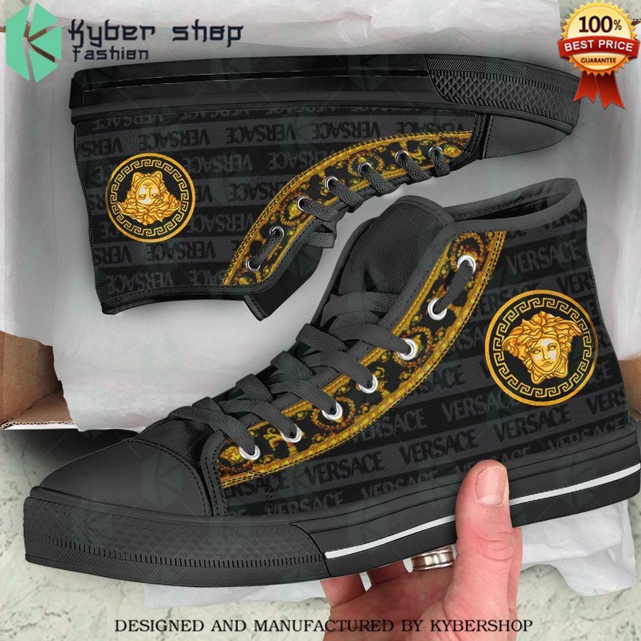 black gold versace high top canvas shoes 1 413