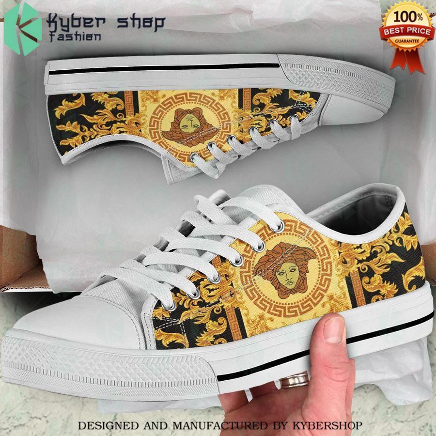 black gold versace low top canvas shoes 1 726