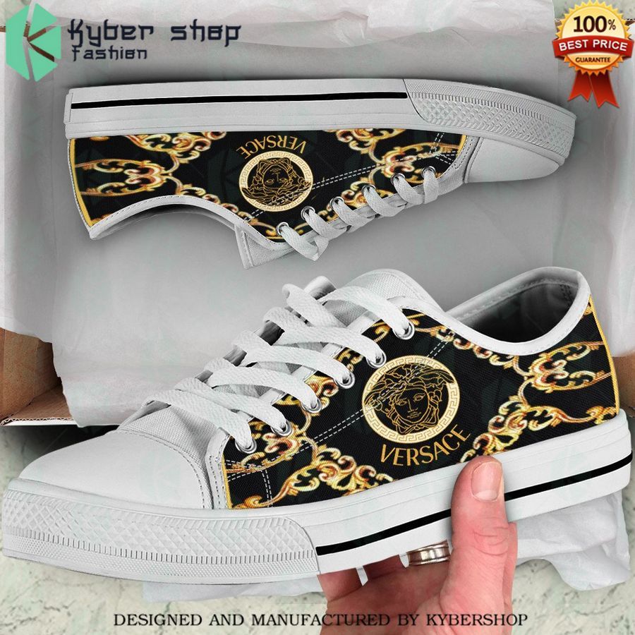 black gold versace low top canvas sneaker 1 604