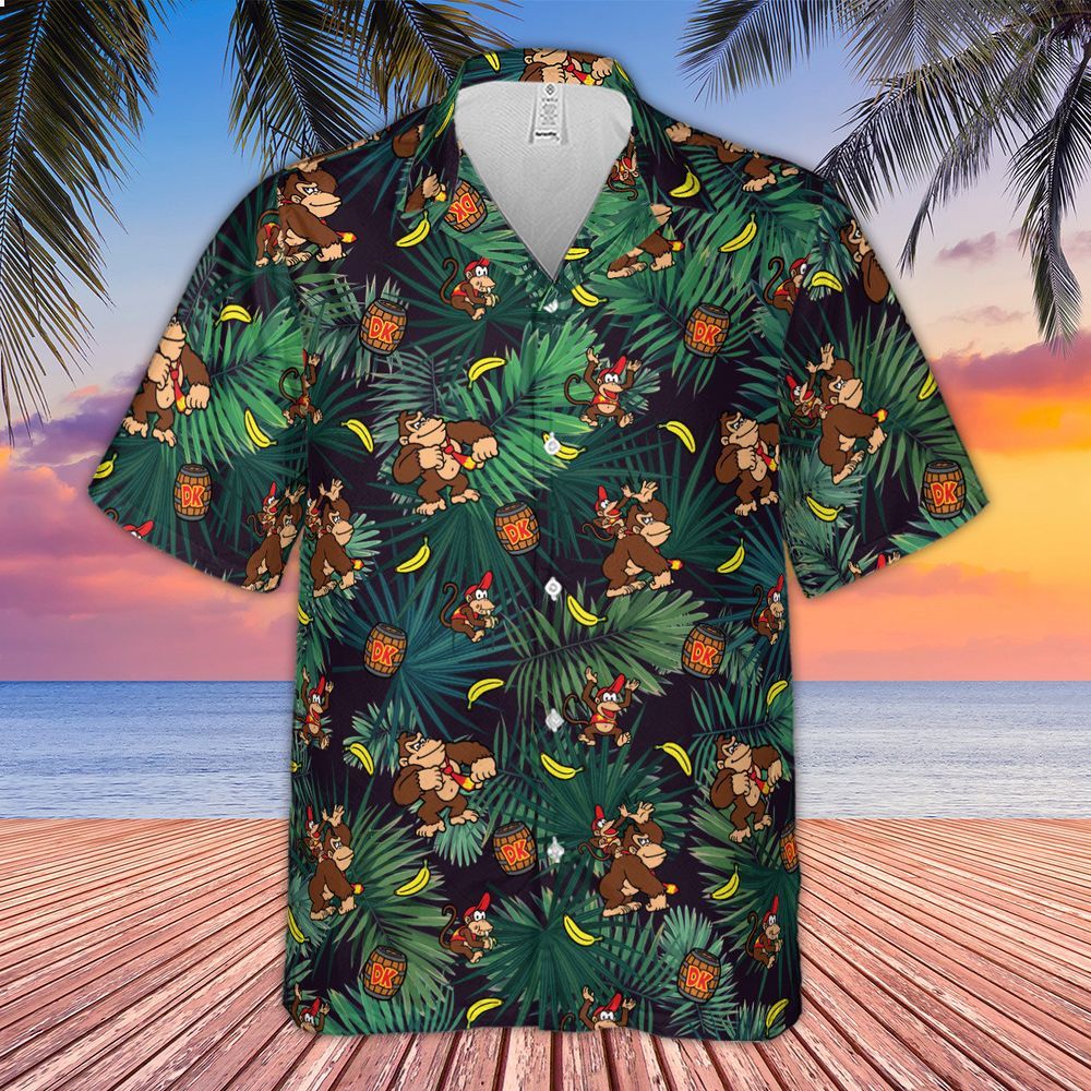 donkey kong nintendo video games hawaiian shirt 2 677