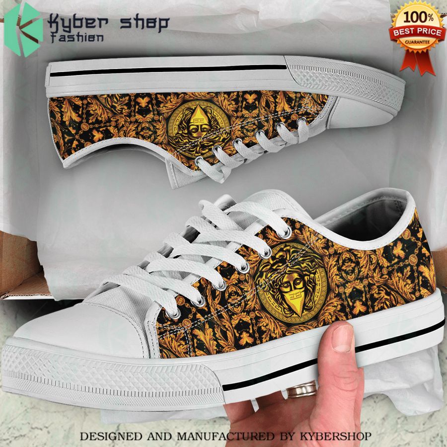 gold versace low top canvas sneaker 1 224