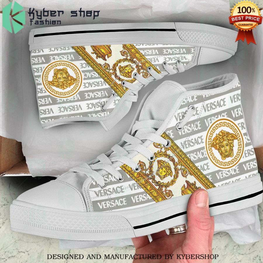 grey gold versace high top canvas shoes 1 836