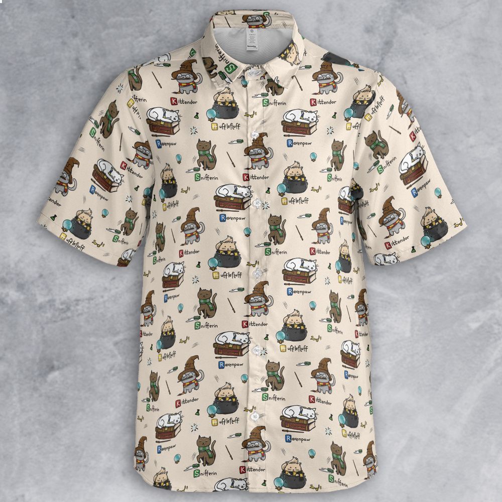 harry potter kitten funny hawaiian shirt 2 104