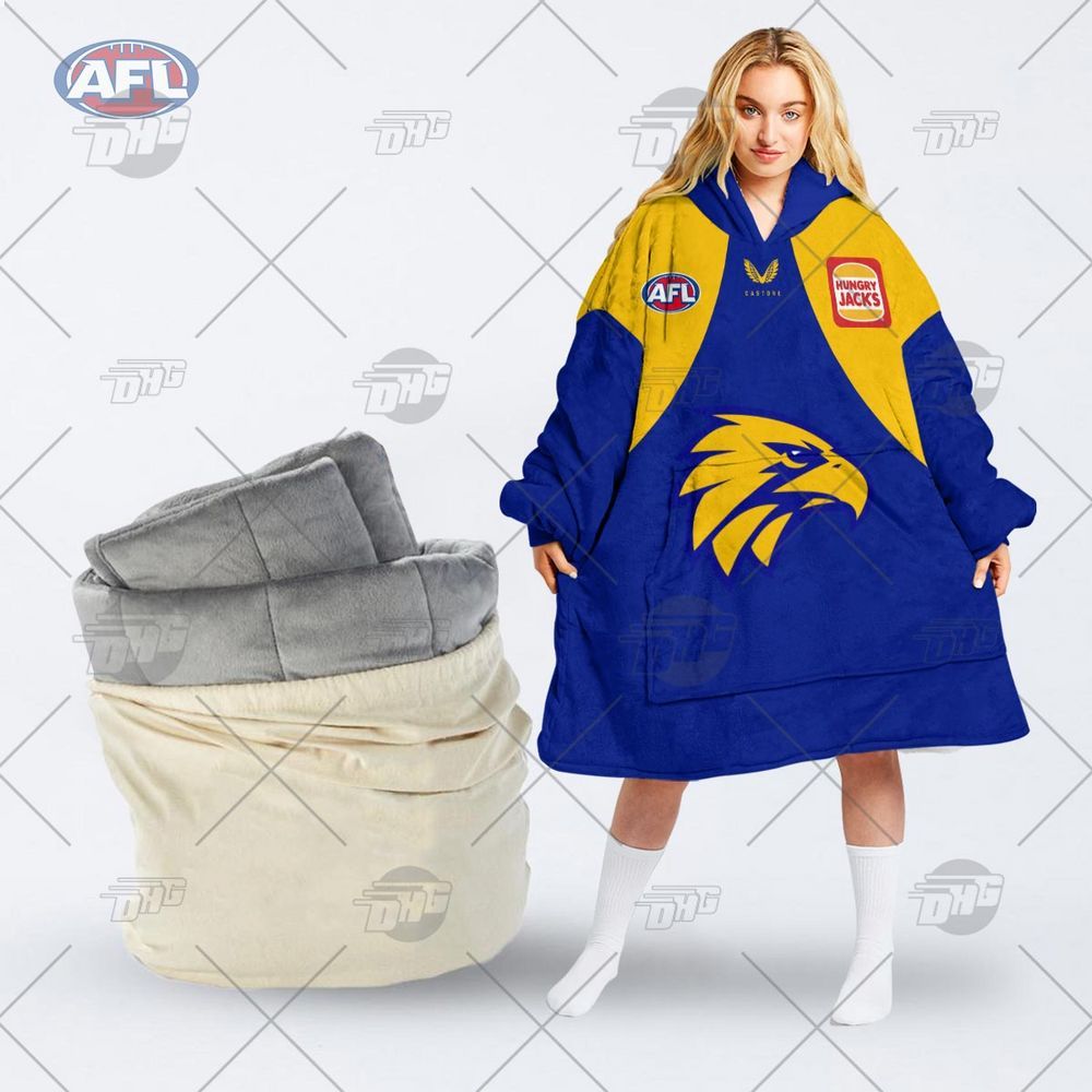 personalised afl west coast eagles hoodie blanket 1 501