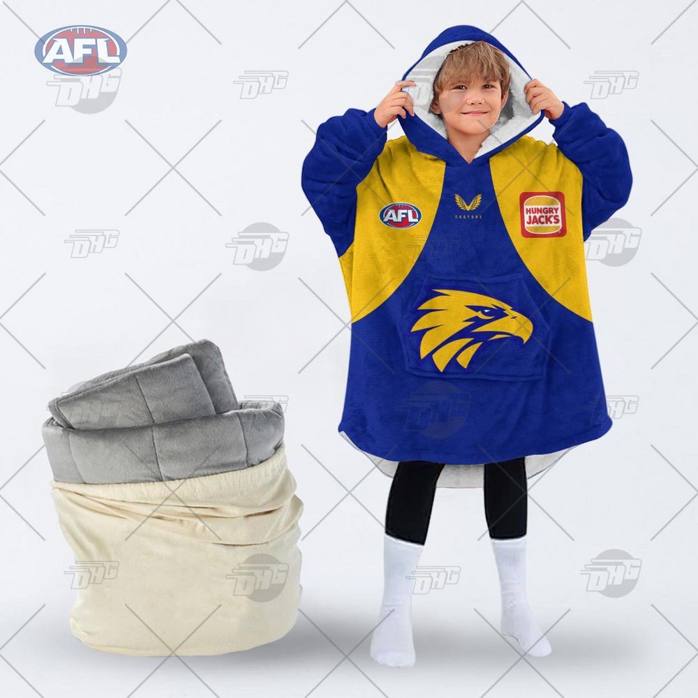 personalised afl west coast eagles hoodie blanket 2 455