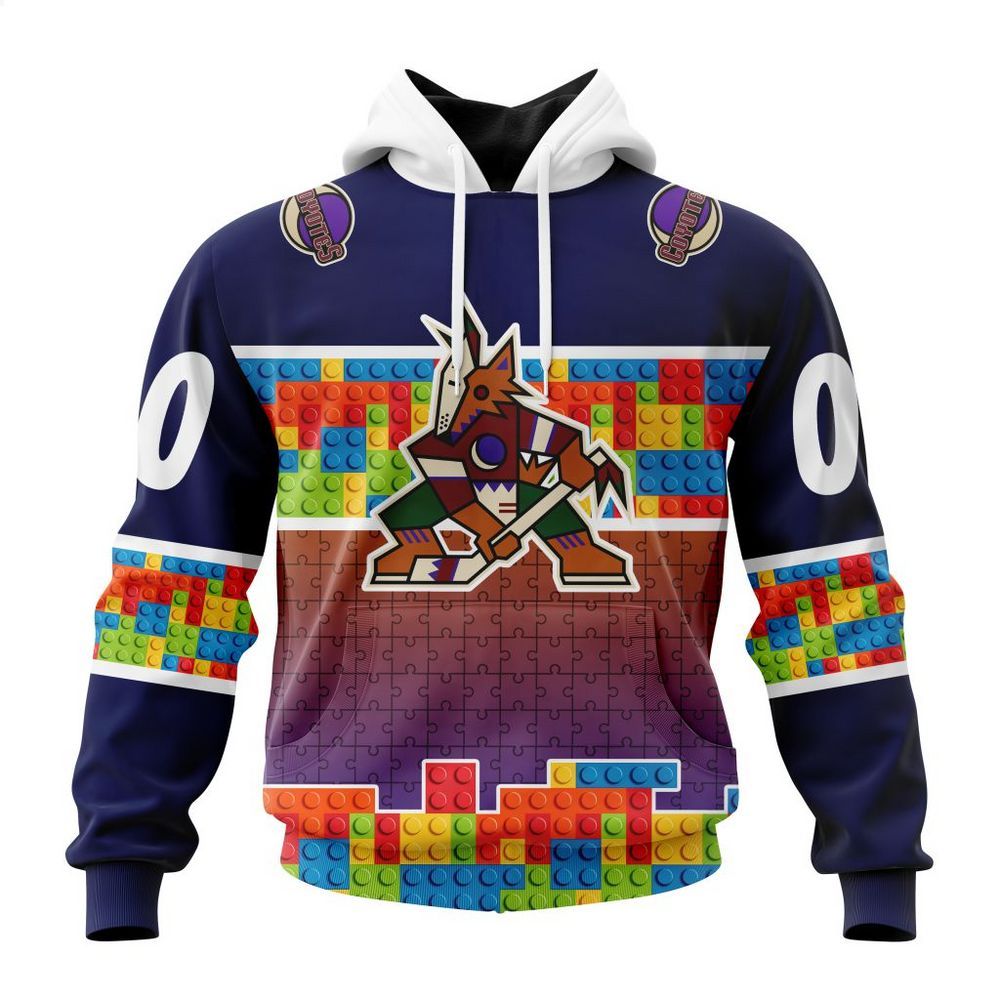 personalized arizona coyotes autism awareness shirt hoodie 1 696