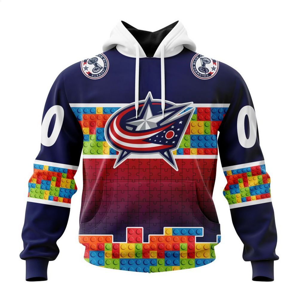 personalized columbus blue jackets autism awareness shirt hoodie 1 858