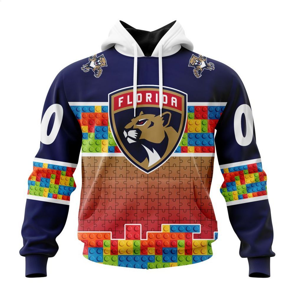 personalized florida panthers autism awareness shirt hoodie 1 876