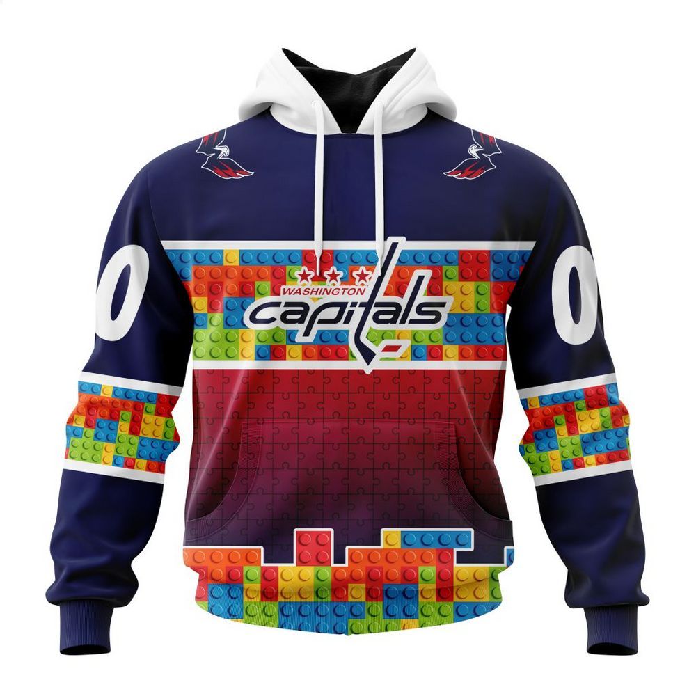 personalized washington capitals autism awareness shirt hoodie 1 109