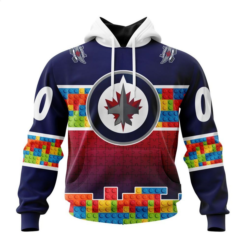 personalized winnipeg jets autism awareness shirt hoodie 1 576