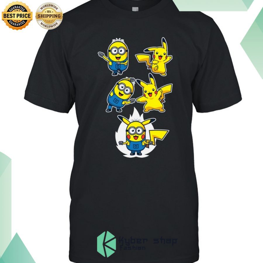 pikachu vs minions shirt 1 848