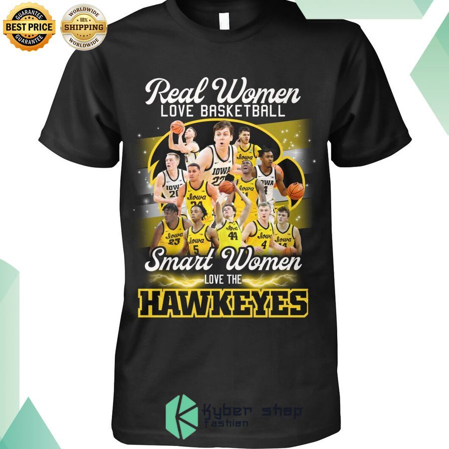 smart woman loves the hawkeyes shirt 1 988