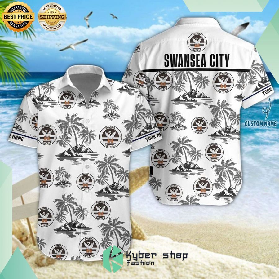 swansea city a f c hawaiian shirt and short 1 23