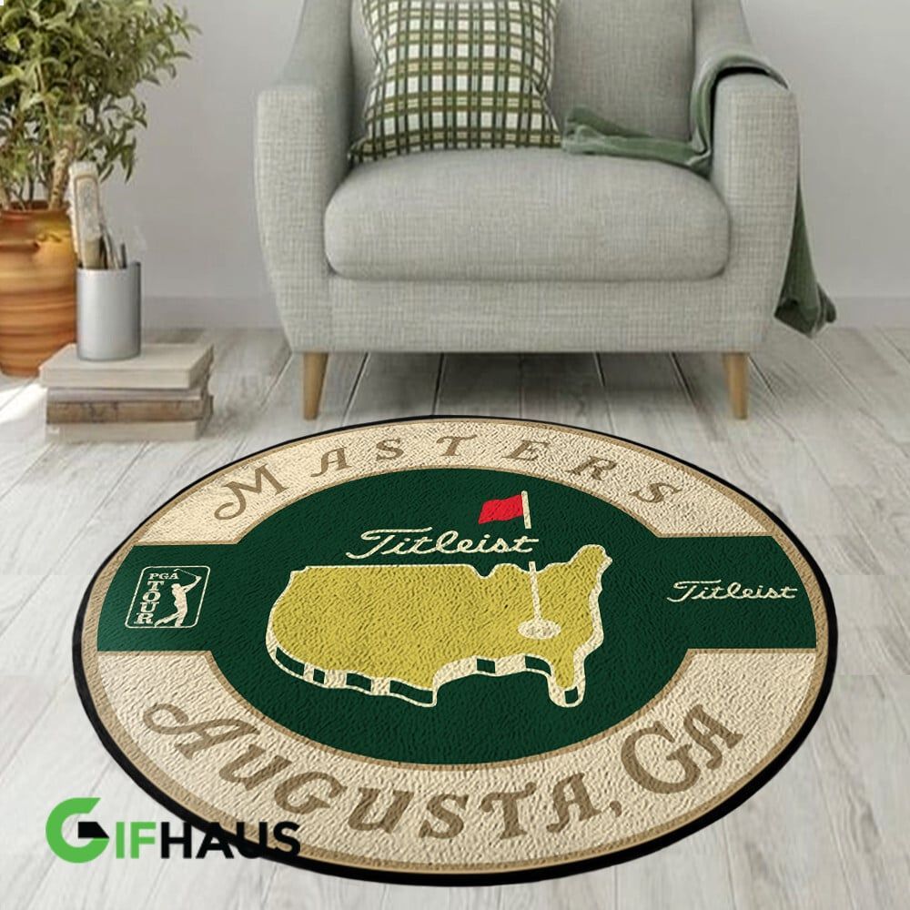 titleist pga tour masters augusta round rug 1 39