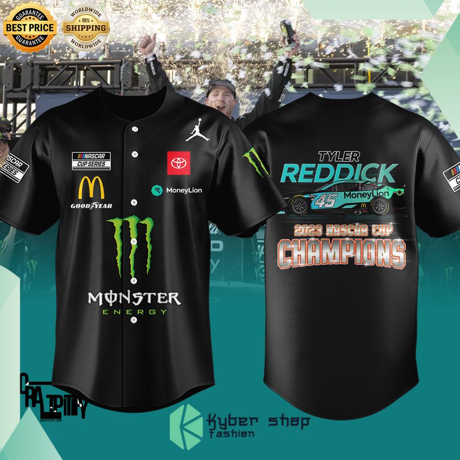 tyler reddick championship monster energy baseball jersey 1 111