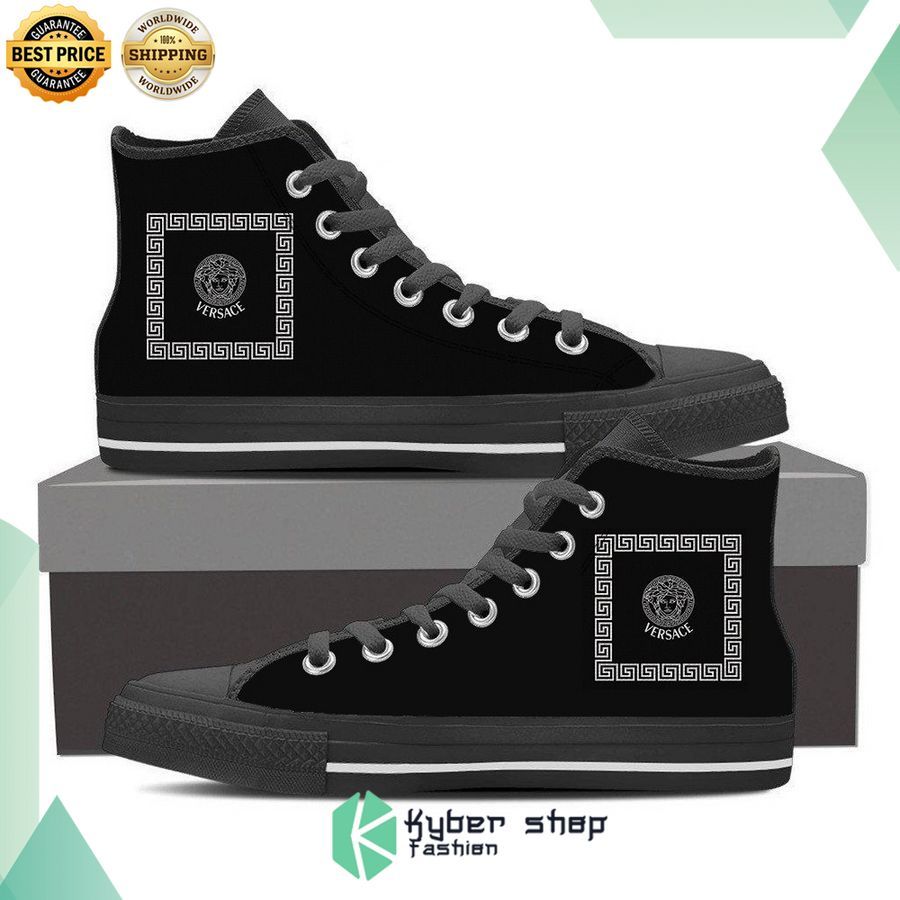 versace black high top canvas sneaker 1 398