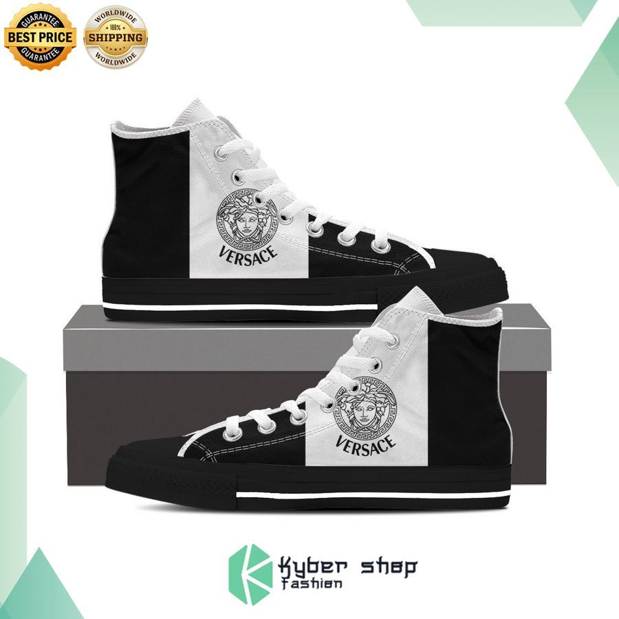 versace brand logo high top canvas shoes 1 938