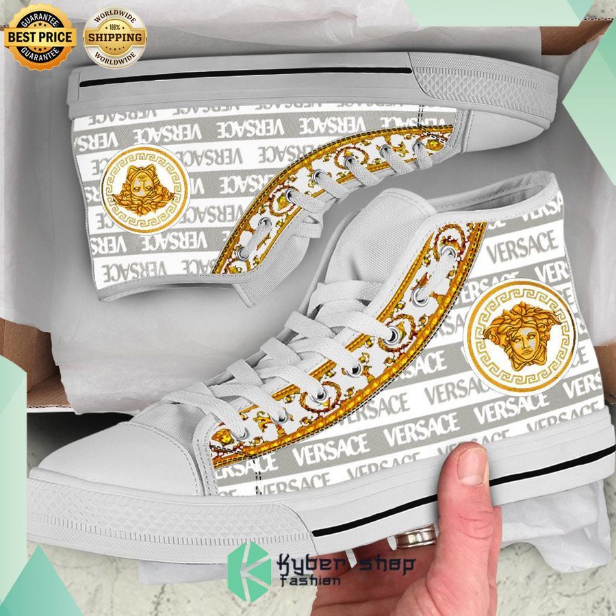 versace gold grey high top canvas shoes 1 530