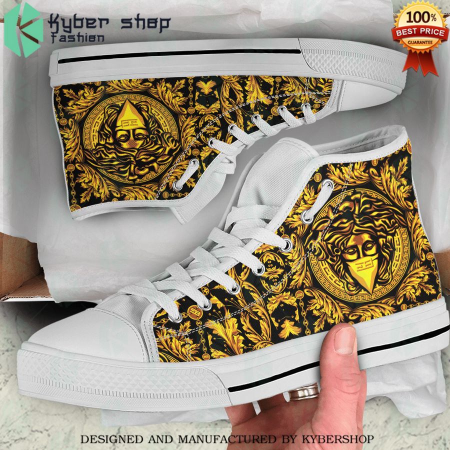 versace gold high top canvas sneaker 1 300