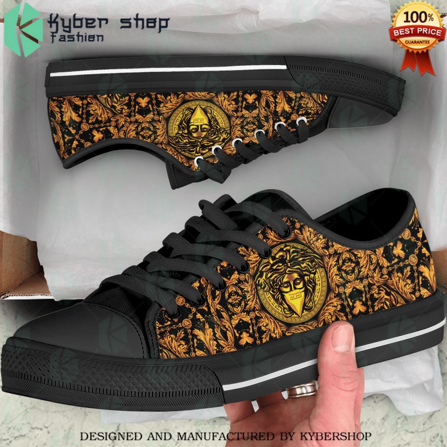 versace gold low top canvas sneaker 1 370