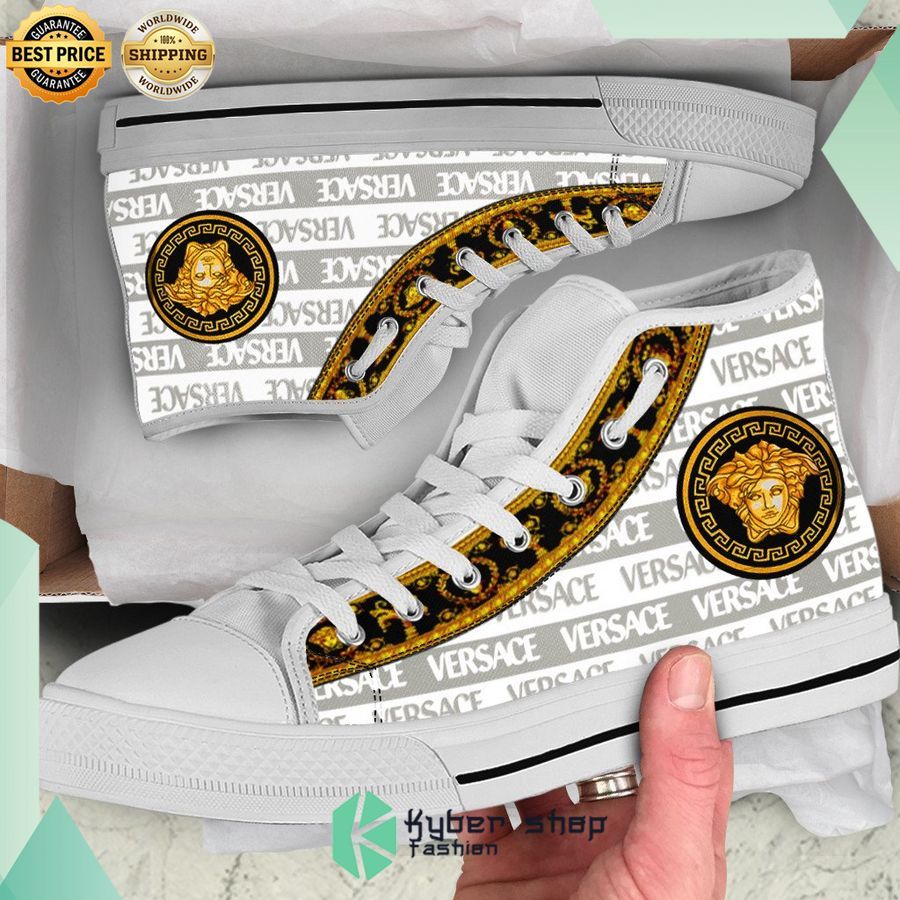 versace grey gold high top canvas shoes 1 274