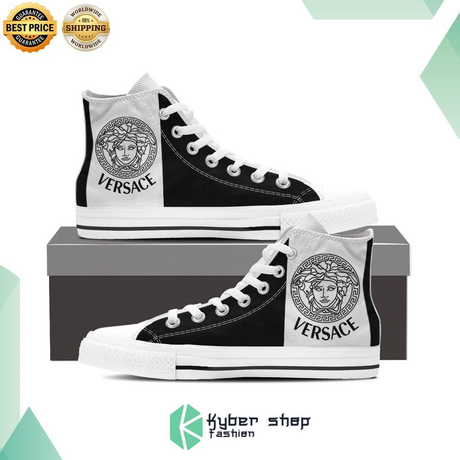 versace logo brand high top canvas shoes 1 966