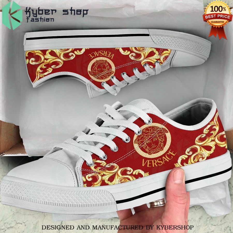 versace red low top canvas shoes 1 721