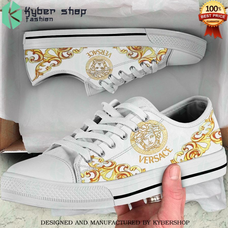 versace white low top canvas shoes 1 842