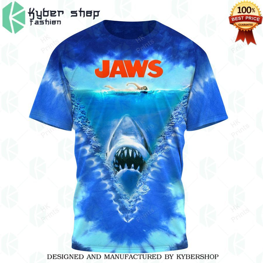 Jaw Shark Tie Dye Blue T Shirt