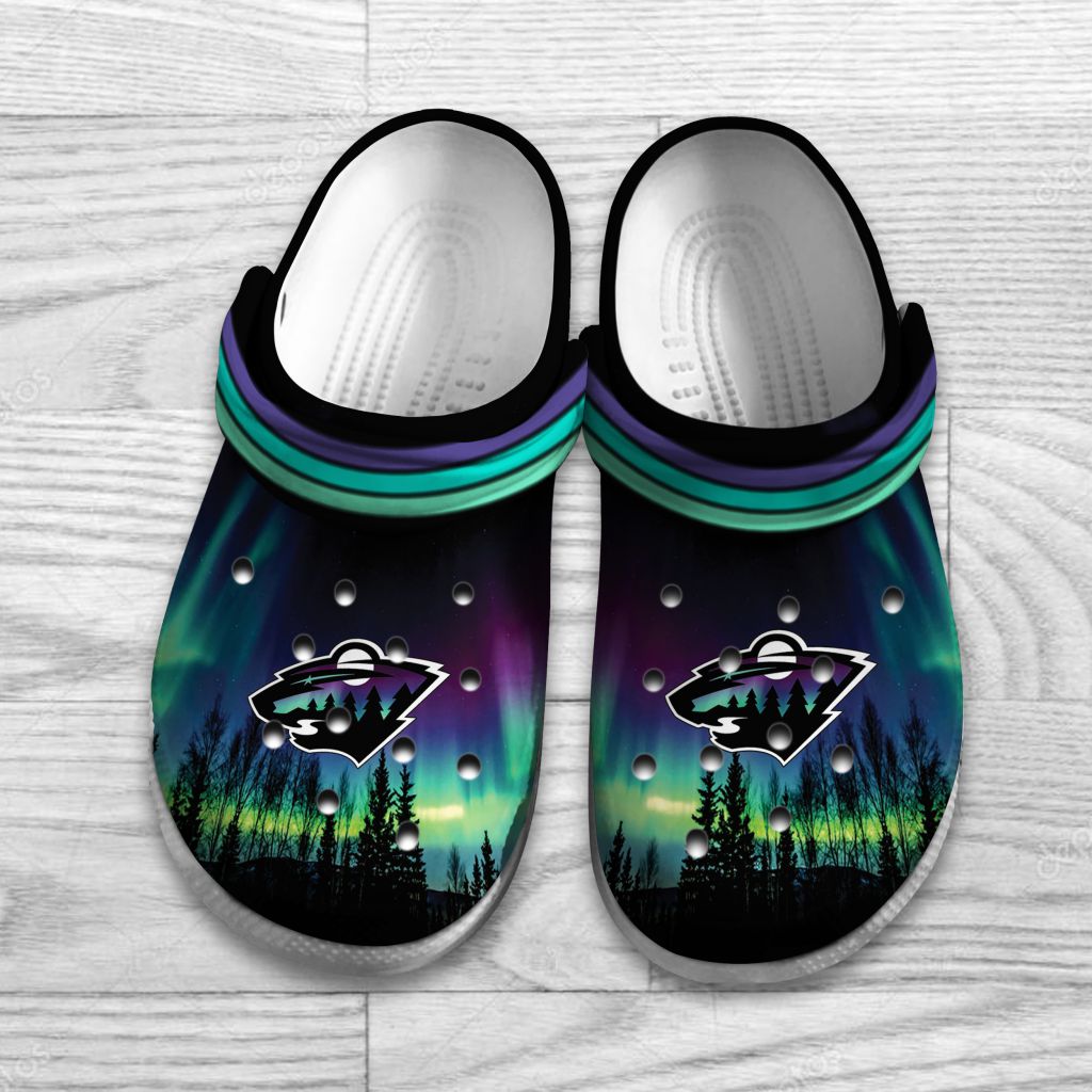 Minnesota Wild Northern Lights Crocs Clog