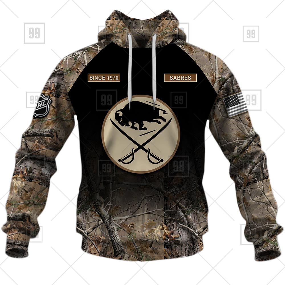 TU YN NHL Hunting Buffalo Sabres hoodie front