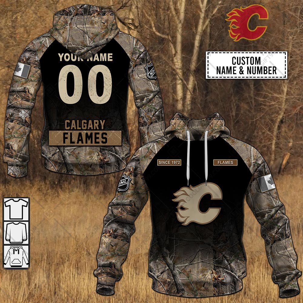 TU YN NHL Hunting Calgary Flames mockup ads