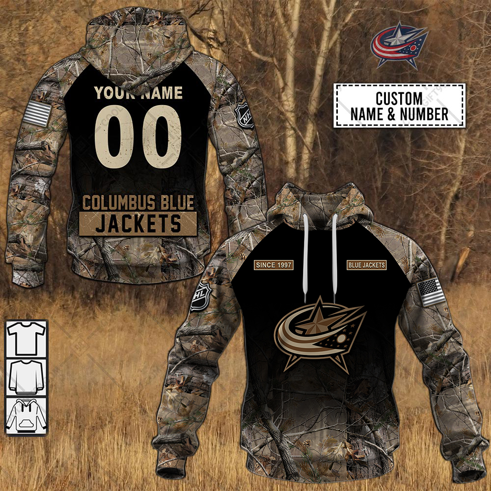 TU YN NHL Hunting Columbus Blue Jackets mockup ads