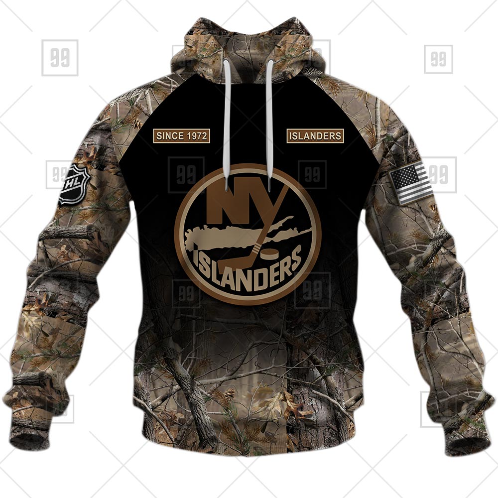 TU YN NHL Hunting New York Islanders hoodie front