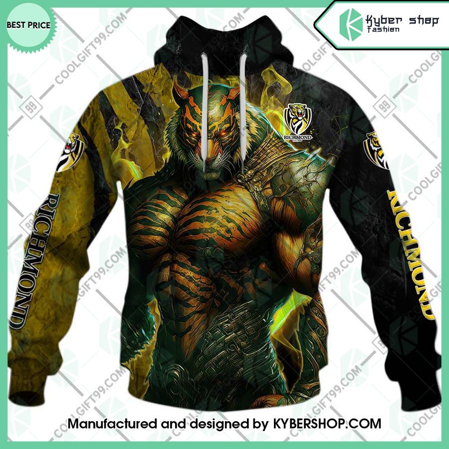 afl richmond tigers warrior custom shirt hoodie 2 733