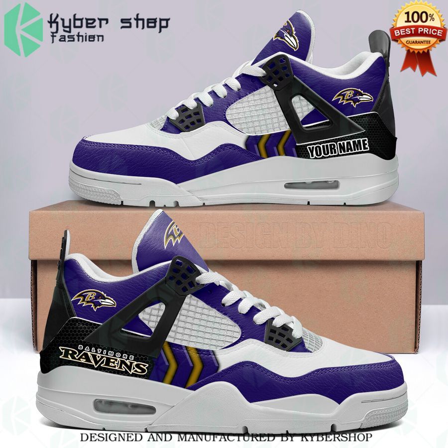 baltimore ravens air jordan 4 sneakers 1 494