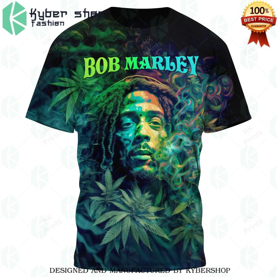 bob marley green smoke t shirt 1 102