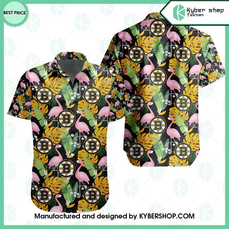 boston bruins flamingo hawaiian shirt 1 670