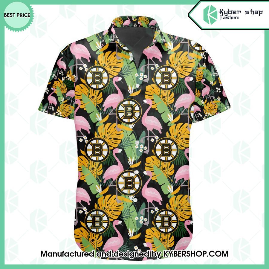 boston bruins flamingo hawaiian shirt 2 985