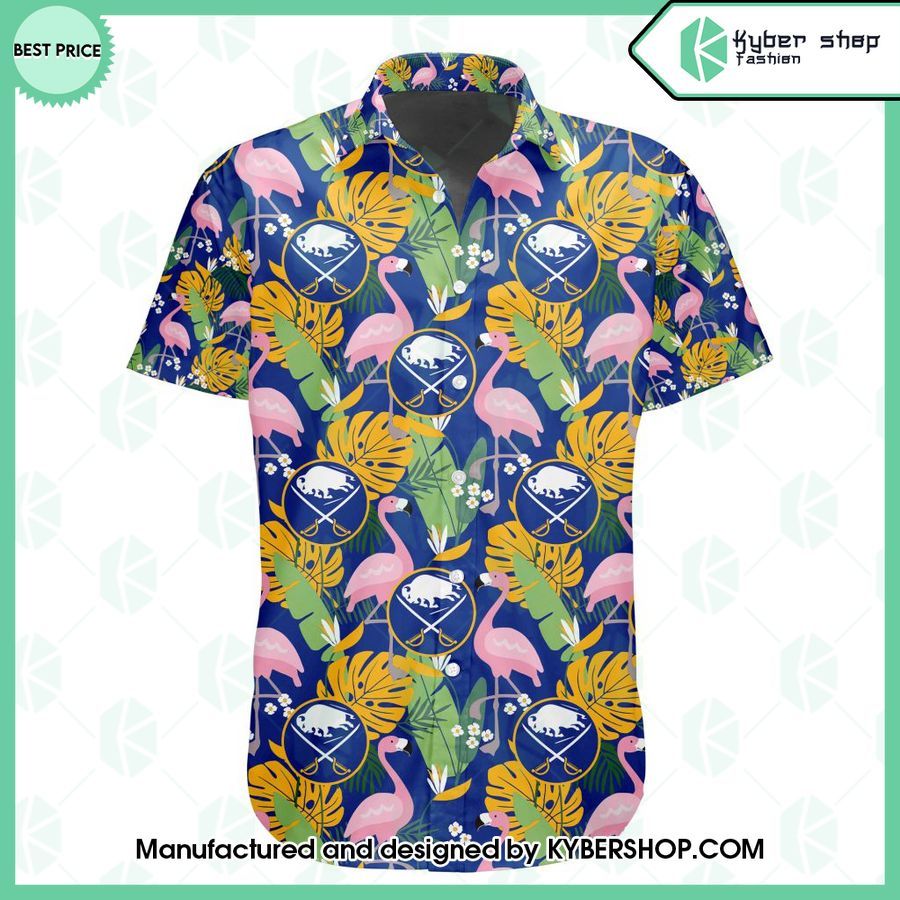 buffalo sabres flamingo hawaiian shirt 2 732