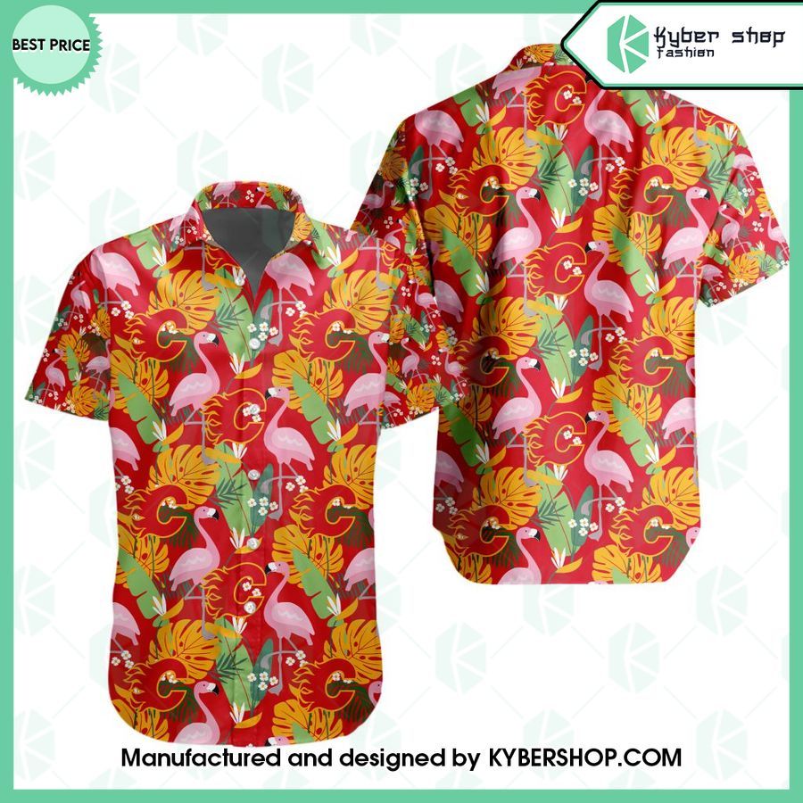 calgary flames flamingo hawaiian shirt 1 282