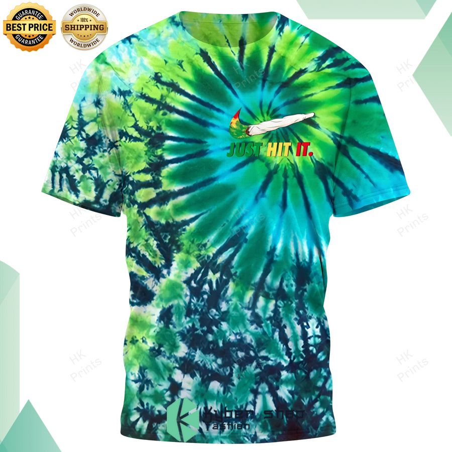 cannabis just hit it tie dye t shirt 1 969