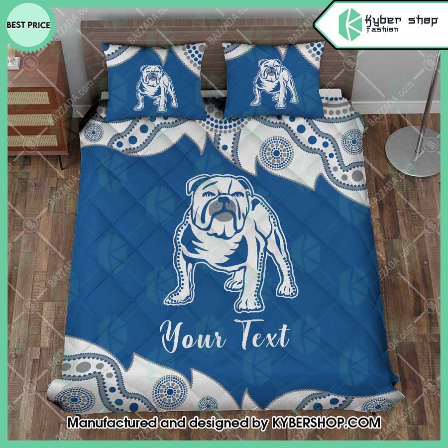 canterbury bankstown bulldogs aborigines custom name bedding set 1 322