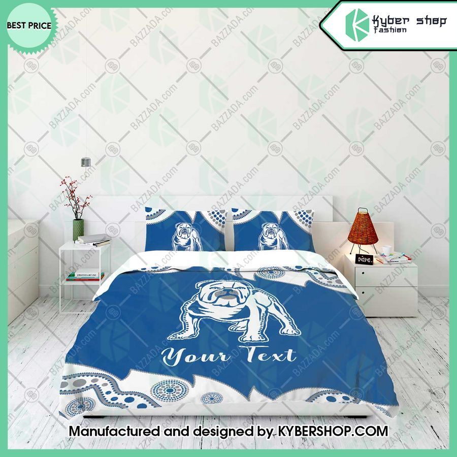 canterbury bankstown bulldogs aborigines custom name bedding set 2 657