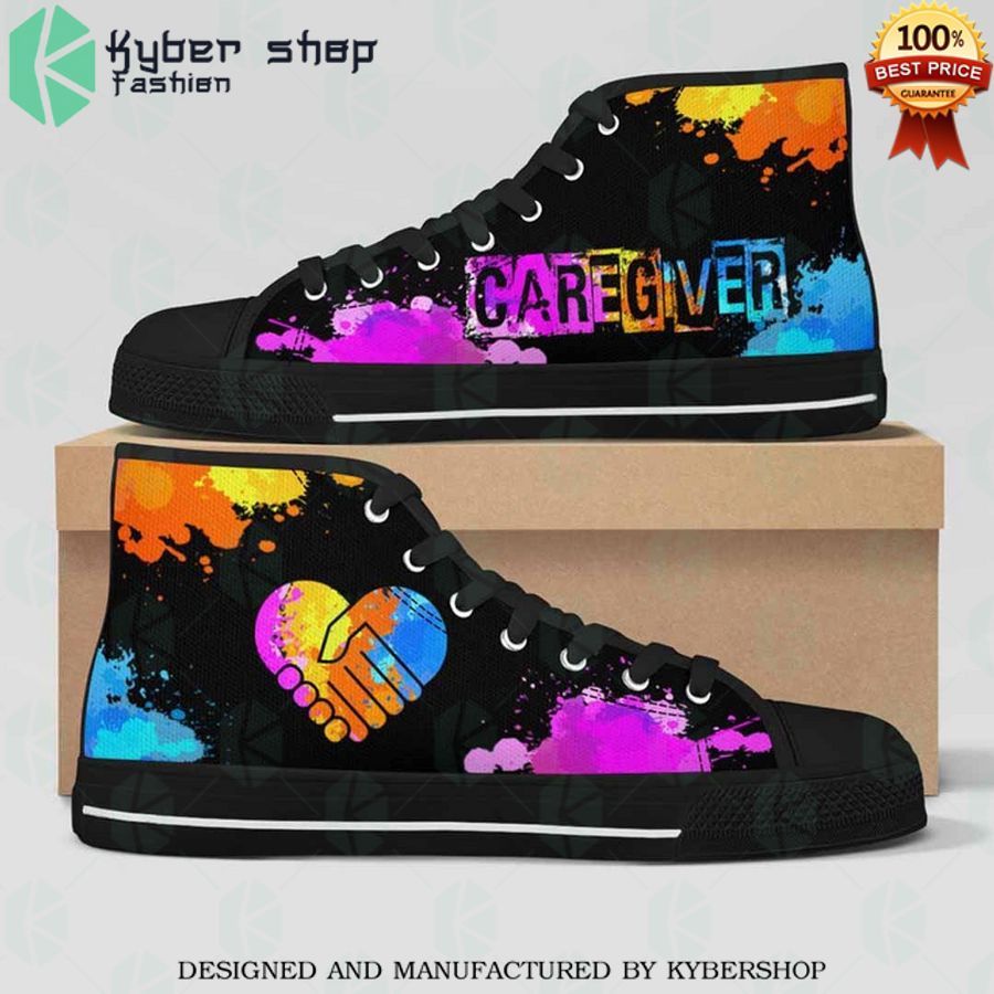 caregiver color canvas high top shoes 1 663