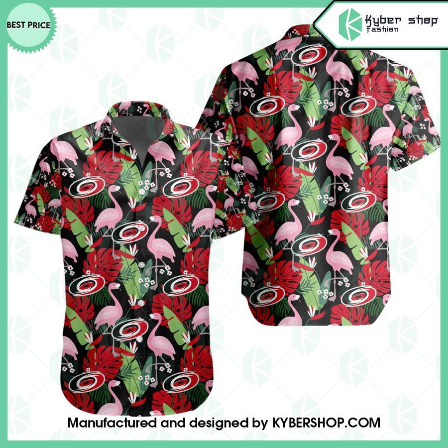 carolina hurricanes flamingo hawaiian shirt 1 315