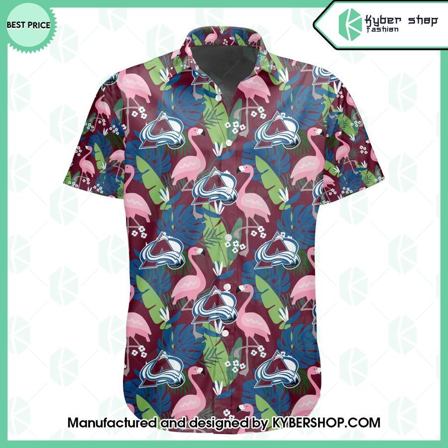 colorado avalanche flamingo hawaiian shirt 2 927