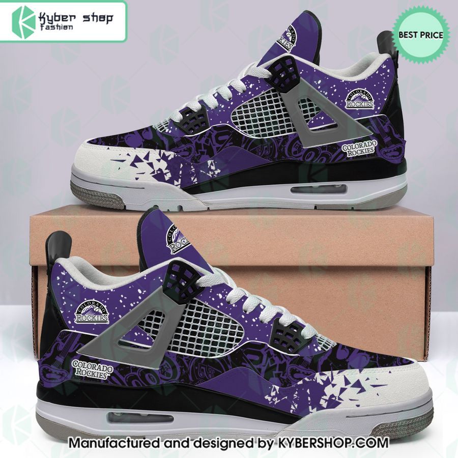 colorado rockies mlb air jordan 4 shoes 1 448