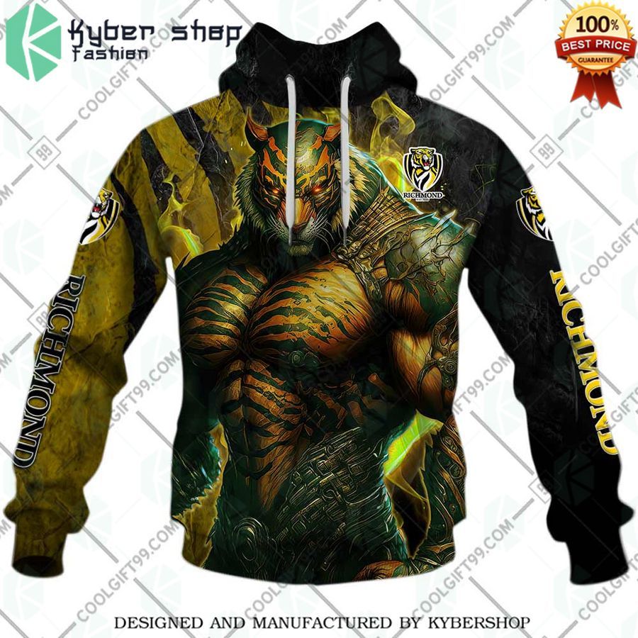 custom afl richmond tigers warrior hoodie 2 749